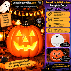LED Pumpkin Lantern Decoration for Halloween Parties - 16 Variations