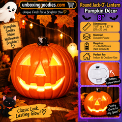 LED Pumpkin Lantern Decoration for Halloween Parties - 16 Variations