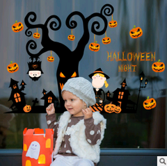 Halloween Wall Stickers for Window Decoration, Removable