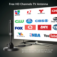 Upgraded TV Antenna HDTV Amplified Digital 4K 1080P Long Range Indoor