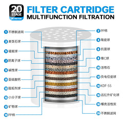 15-20 Layer Home Shower Water Purifier and Filter Set
