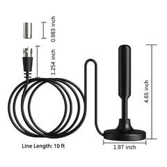 Upgraded TV Antenna HDTV Amplified Digital 4K 1080P Long Range Indoor