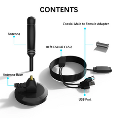 Upgraded TV Antenna HDTV Amplified Digital 4K 1080P Long Range Indoor