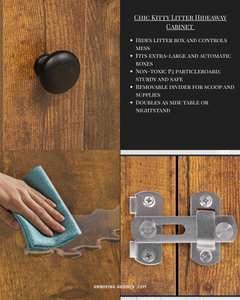 Chic Kitty Litter Hideaway Cabinet