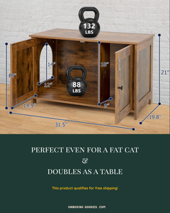 Chic Kitty Litter Hideaway Cabinet