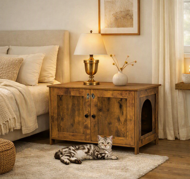 Chic Kitty Litter Hideaway Cabinet