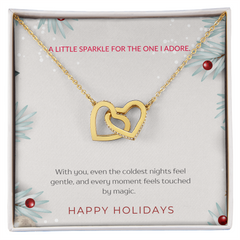 For The One I Adore - Interlocking Hearts Necklace