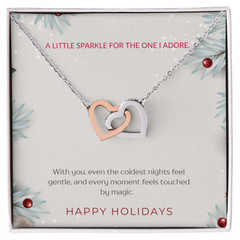 For The One I Adore - Interlocking Hearts Necklace