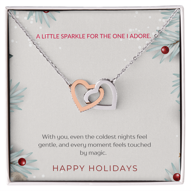 For The One I Adore - Interlocking Hearts Necklace
