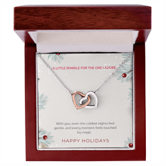 For The One I Adore - Interlocking Hearts Necklace