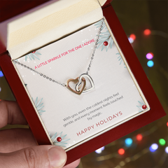 For The One I Adore - Interlocking Hearts Necklace