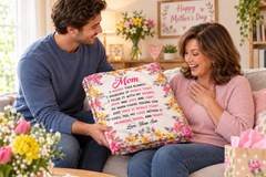 Mom, You'll Feel My Love Your Son Fleece Blanket