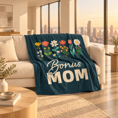 Bonus Mom – Jersey Fleece Blanket