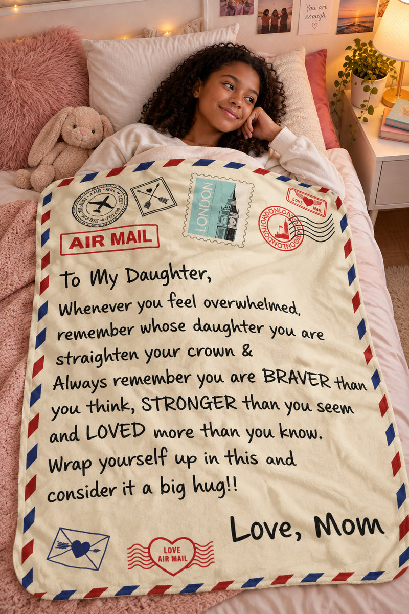 To My Daughter From Mom Blanket