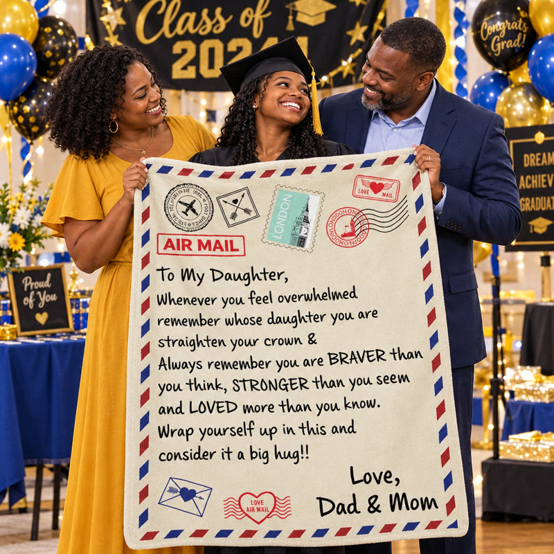To My Daughter, You Are Loved Blanket
