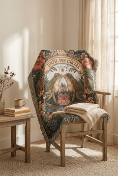 Until We Croak Frog Woven Blanket