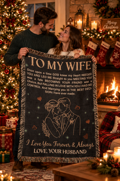 To My Wife Heirloom Woven Blanket