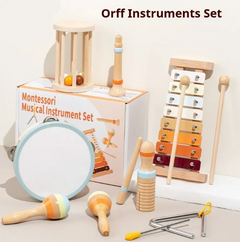 Wooden Musical Instrument Set for Toddlers