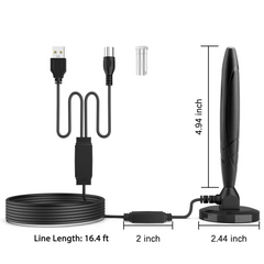 Upgraded TV Antenna HDTV Amplified Digital 4K 1080P Long Range Indoor
