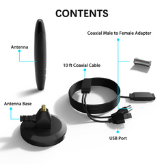 Upgraded TV Antenna HDTV Amplified Digital 4K 1080P Long Range Indoor